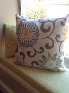 Hot Glue Window Seat Pillows