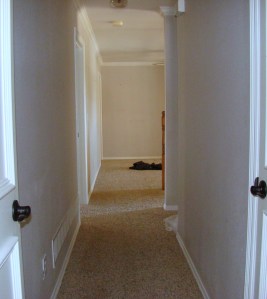 Upstairs Hallway Before 1