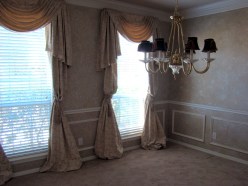 View of windows and chandelier