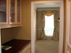 Butler's Pantry Before View into Dining