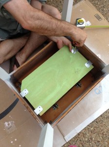 Vintage Sewing Table Making Shelf 4