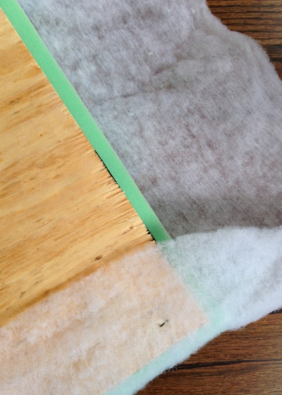 No Sew Bench Seat Batting Foam and Plywood