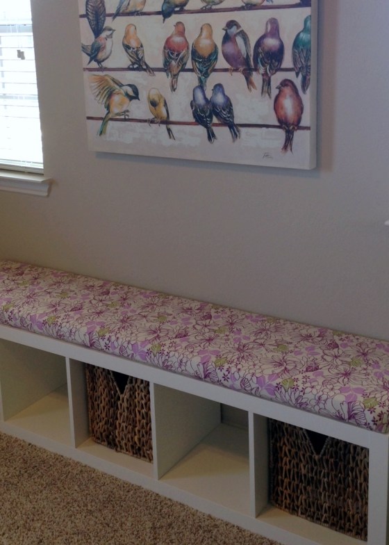 No Sew Bench Seat Purple
