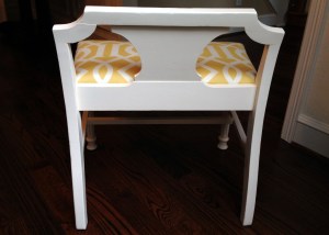 Vanity Bench After Back Detail