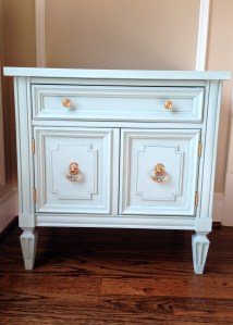 Vintage Bedside Table After Vertical