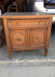 Vintage Bedside Table Before