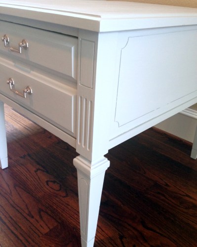 Hammary End Tables Leg and Corner Detail After