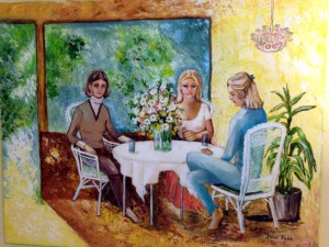 Painting of Sisters by Momadee