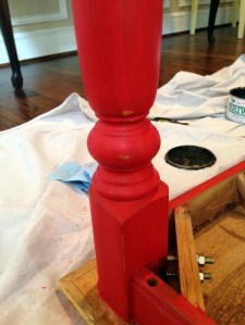 Oak Table Turned Farmhouse Table After Dark Wax