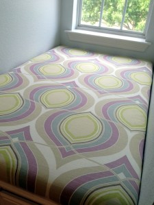 Dormer Window Seat Cushion Closeup After