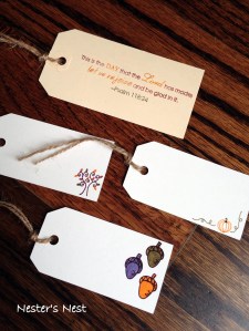 Thanksgiving Tags with Watermark