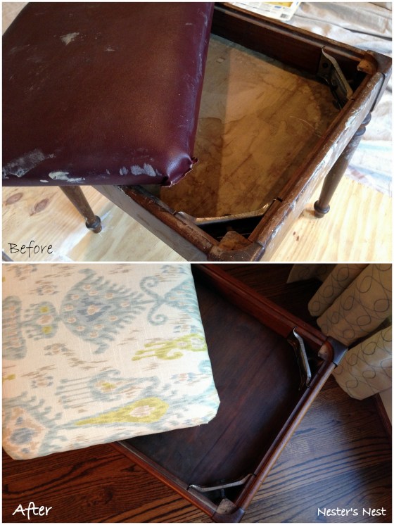 Sewing Bench Interior Collage