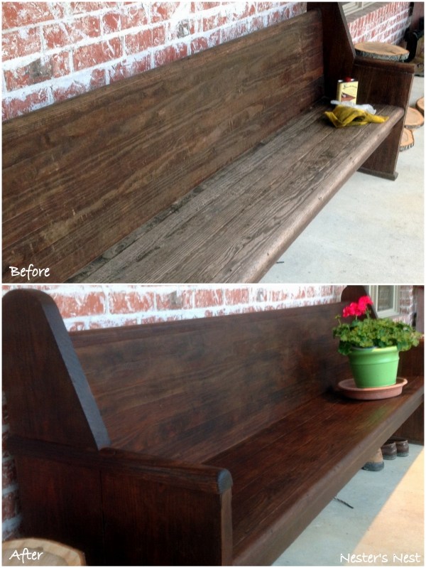 Antique Church Pew Restor A Finish